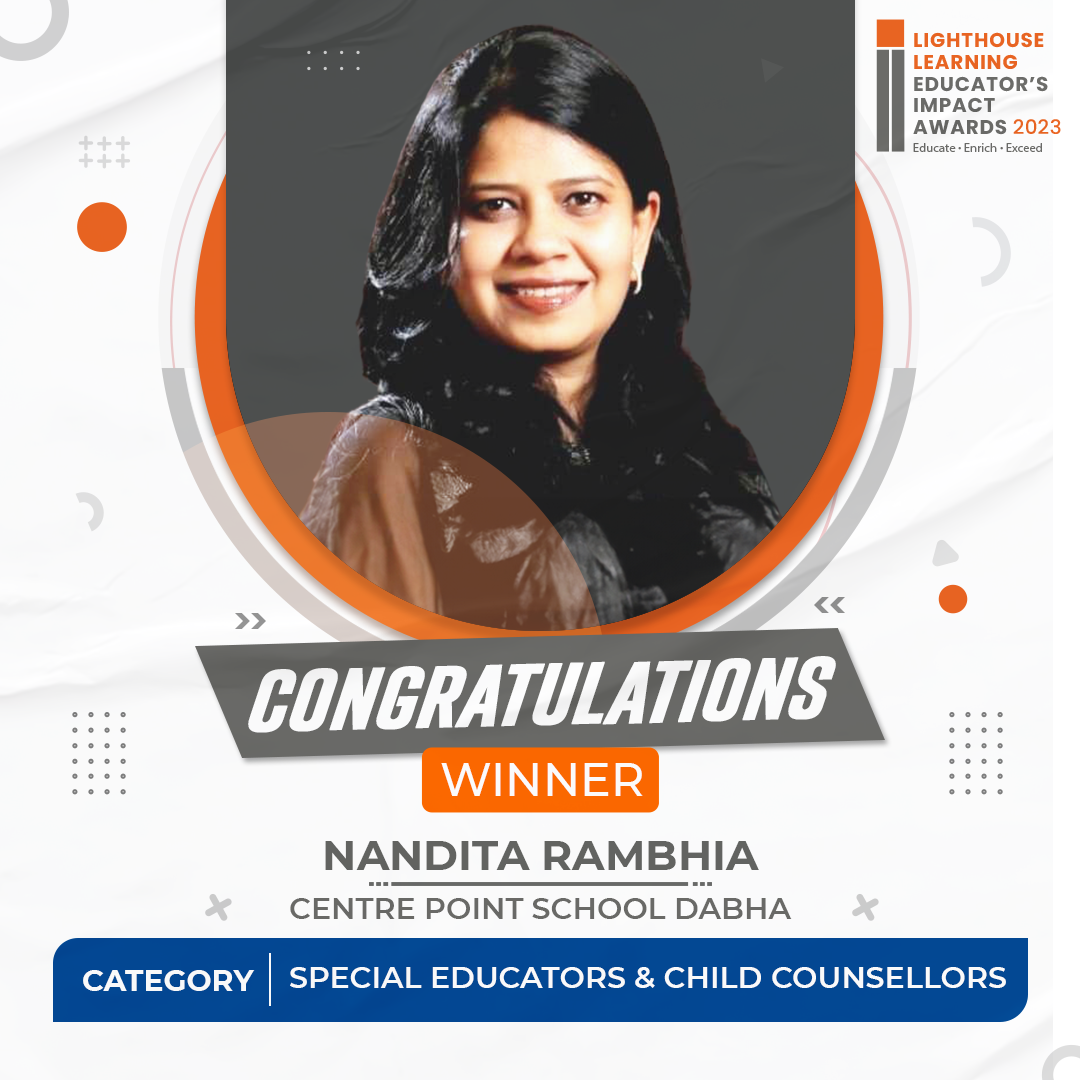 Winner - Ms Nandita Rambhia