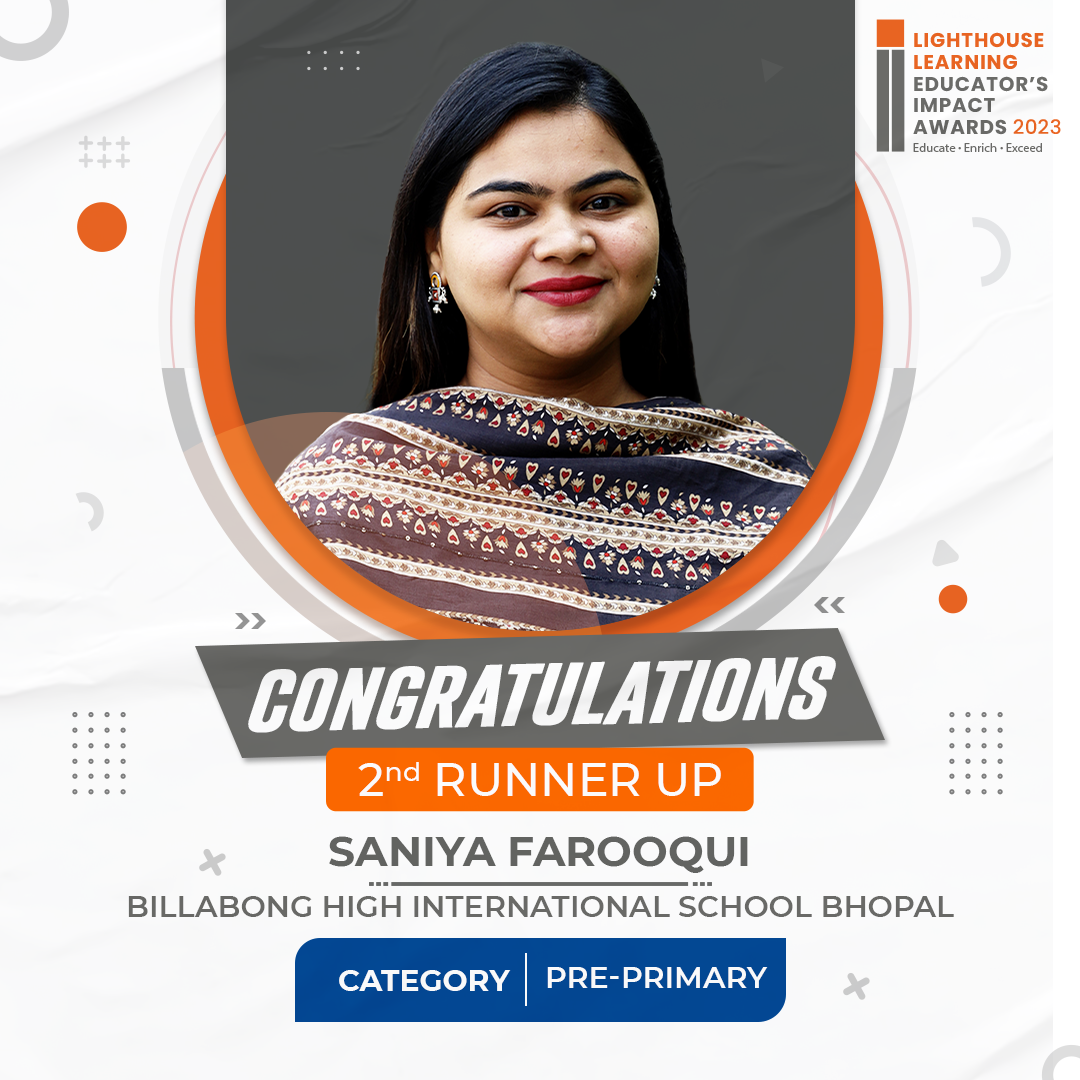 2st runner up - Ms Saniya Farooqui