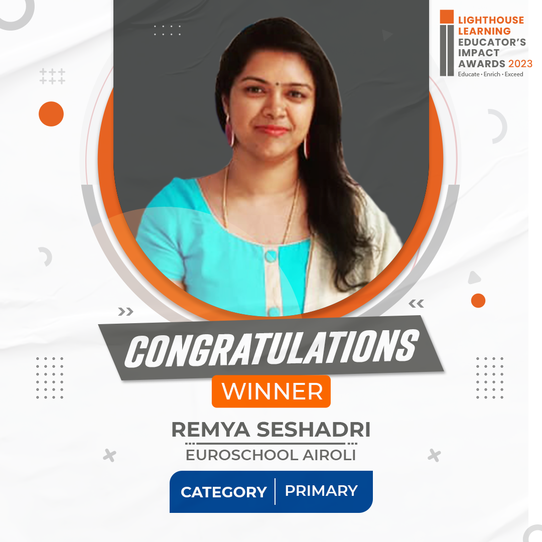 Winner - Ms Remya Seshadri
