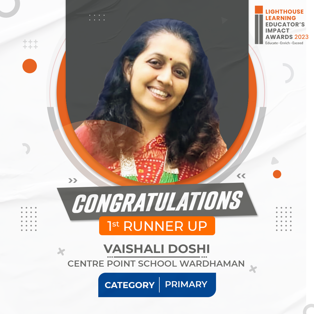 1st runner up - Ms Vaishali Doshi