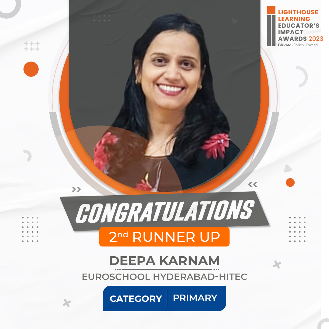 2st runner up - Ms Deepa Karnam